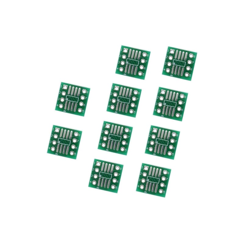 Bestol 10pcs SOIC-8 to DIP-8 Narrow PCB SMD Adapter to DIP SOP8 - Image 1